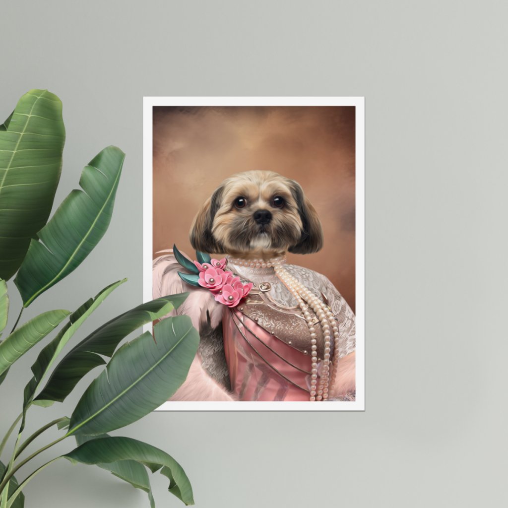 The Fur Lady: Custom Pet Poster - Paw & Glory - Dog Portraits - Pet Portraits