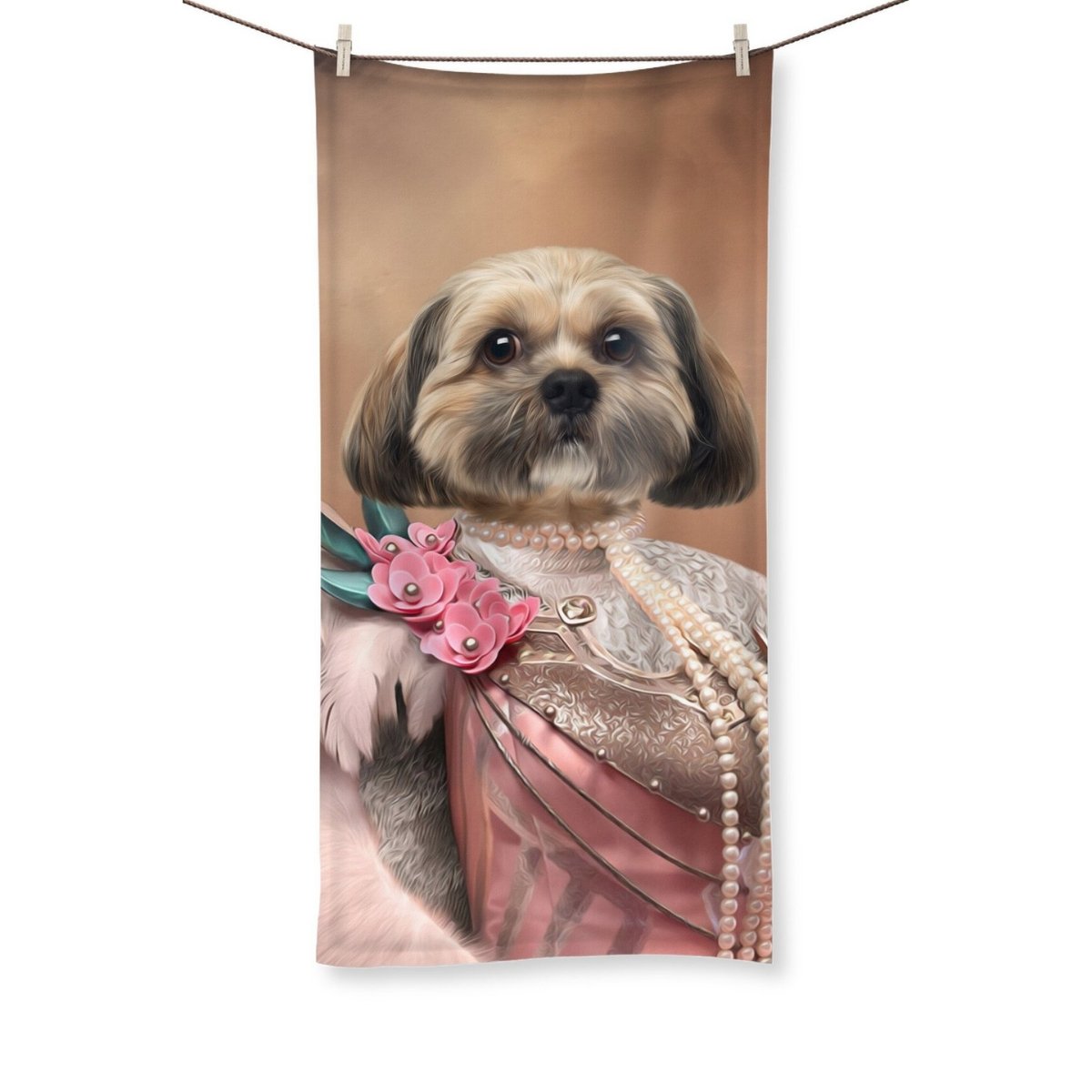 The Fur Lady: Custom Pet Towel - Paw & Glory - Dog Portraits - Pet Portraits