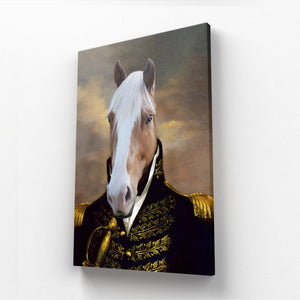 The General: Animal Art Canvas - Paw & Glory - Dog Portraits - Pet Portraits