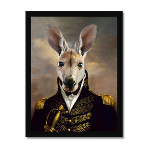 The General: Animal Art Framed Portrait - Paw & Glory - Dog Portraits - Pet Portraits