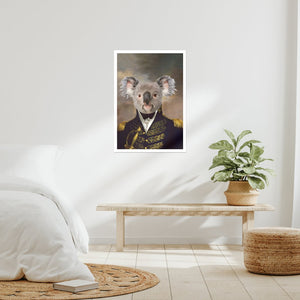 The General: Animal Art Poster - Paw & Glory - Dog Portraits - Pet Portraits