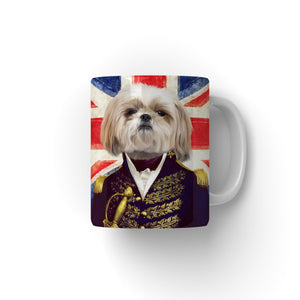 The General British Flag Edition: Custom Pet Coffee Mug - Paw & Glory - Dog Portraits - Pet Portraits