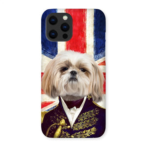 The General - British Flag Edition: Custom Pet Phone Case - Paw & Glory - Dog Portraits - Pet Portraits