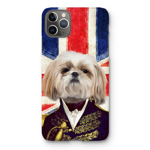 The General - British Flag Edition: Custom Pet Phone Case - Paw & Glory - Dog Portraits - Pet Portraits