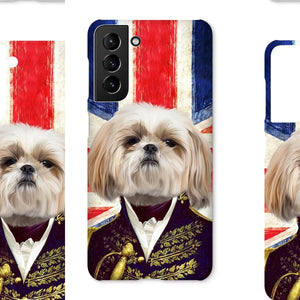 The General - British Flag Edition: Custom Pet Phone Case - Paw & Glory - Dog Portraits - Pet Portraits