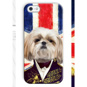 The General - British Flag Edition: Custom Pet Phone Case - Paw & Glory - Dog Portraits - Pet Portraits