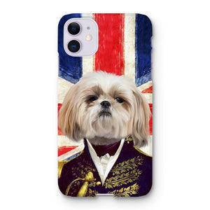 The General - British Flag Edition: Custom Pet Phone Case - Paw & Glory - Dog Portraits - Pet Portraits