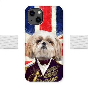 The General - British Flag Edition: Custom Pet Phone Case - Paw & Glory - Dog Portraits - Pet Portraits