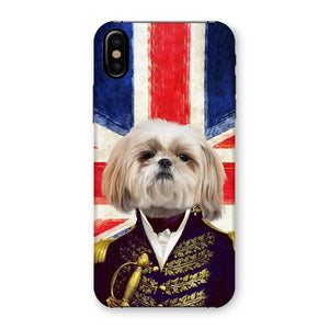 The General - British Flag Edition: Custom Pet Phone Case - Paw & Glory - Dog Portraits - Pet Portraits