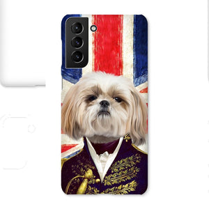 The General - British Flag Edition: Custom Pet Phone Case - Paw & Glory - Dog Portraits - Pet Portraits