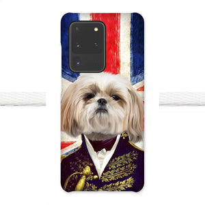 The General - British Flag Edition: Custom Pet Phone Case - Paw & Glory - Dog Portraits - Pet Portraits