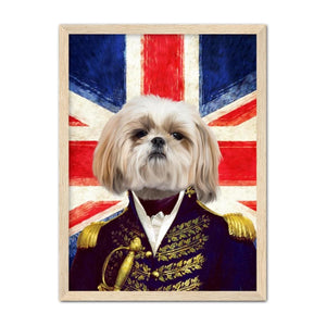 The General - British Flag Edition: Custom Pet Portrait - Paw & Glory - Dog Portraits - Pet Portraits