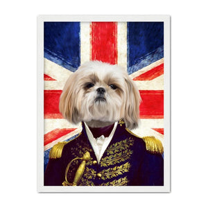 The General - British Flag Edition: Custom Pet Portrait - Paw & Glory - Dog Portraits - Pet Portraits