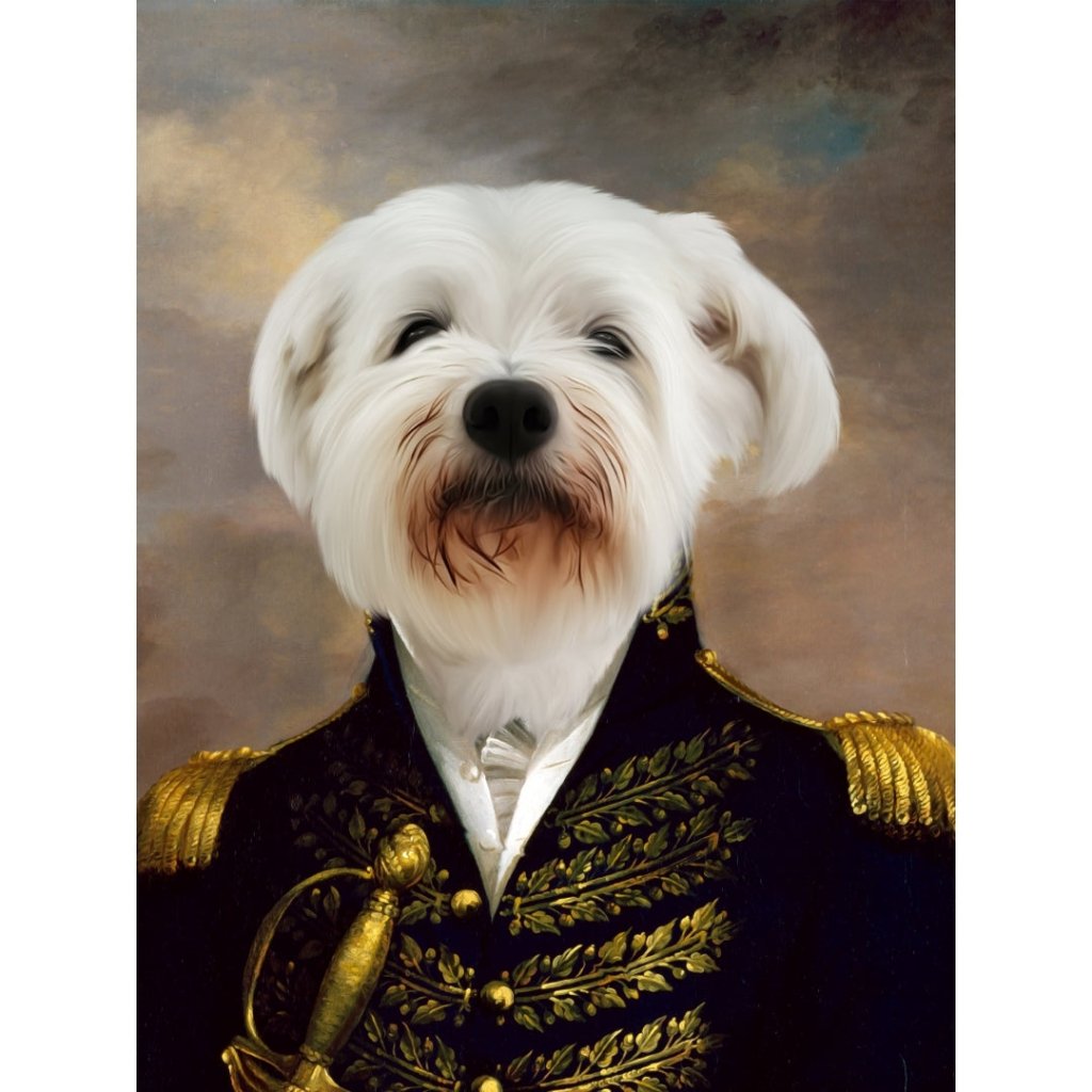 The General: Custom Digital Download Pet Portrait - Paw & Glory - Dog Portraits - Pet Portraits