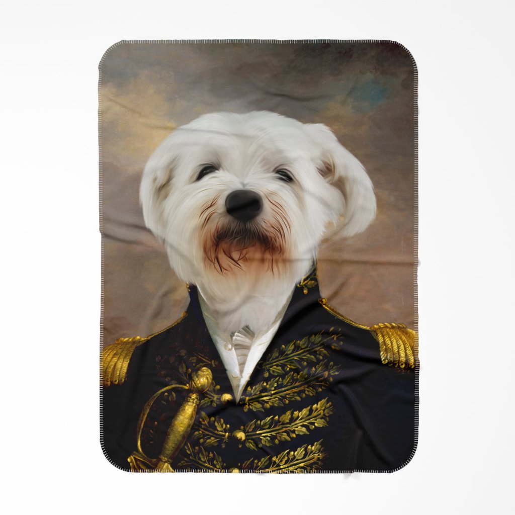 The General: Custom Pet Blanket - Paw & Glory - Dog Portraits - Pet Portraits