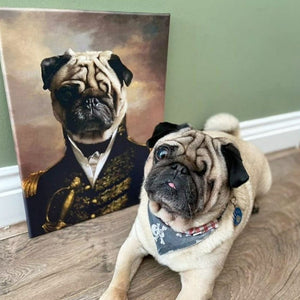 The General: Custom Pet Canvas - Paw & Glory - Dog Portraits - Pet Portraits