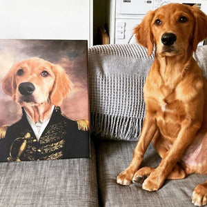 The General: Custom Pet Canvas - Paw & Glory - Dog Portraits - Pet Portraits