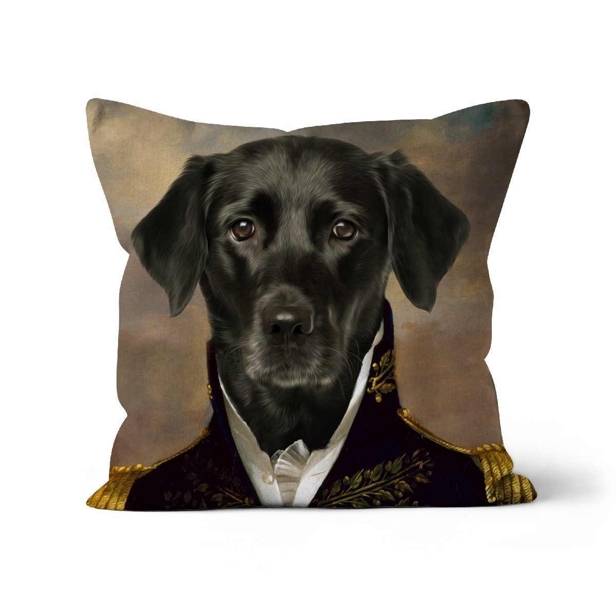 The General: Custom Pet Pillow - Paw & Glory - Dog Portraits - Pet Portraits