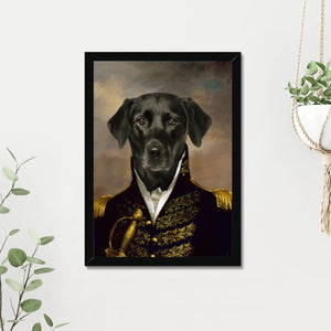 The General: Custom Pet Portrait - Paw & Glory - Dog Portraits - Pet Portraits