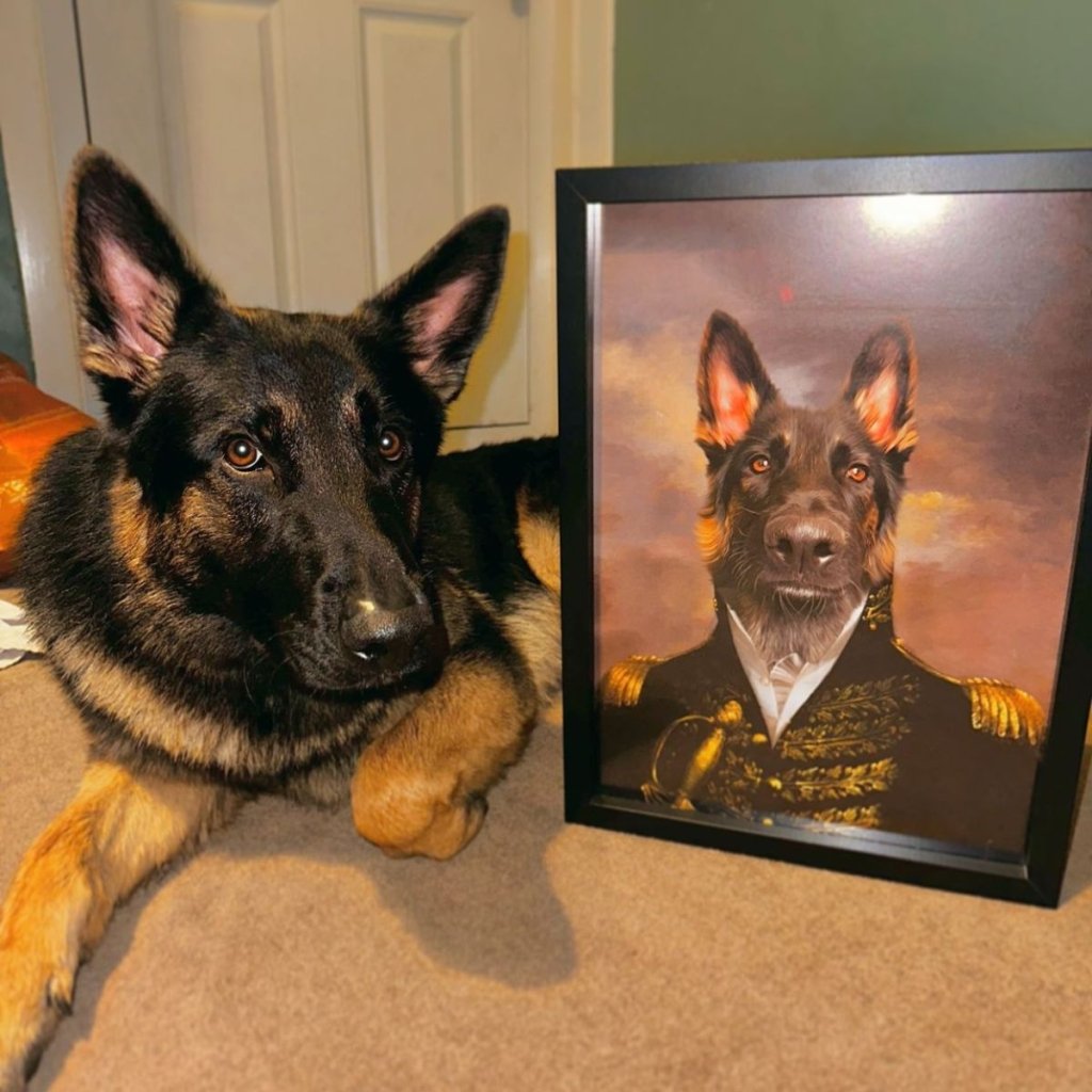 The General: Custom Pet Poster - Paw & Glory - Dog Portraits - Pet Portraits