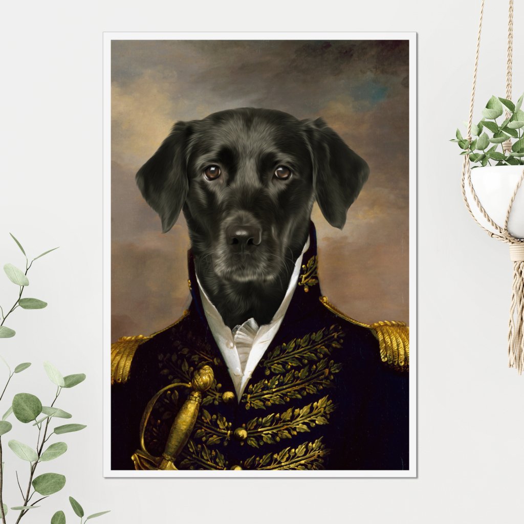 The General: Custom Pet Poster - Paw & Glory - Dog Portraits - Pet Portraits