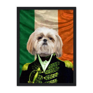 The General Irish Flag Edition: Custom Pet Portrait - Paw & Glory - Dog Portraits - Pet Portraits