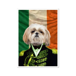 The General Irish Flag Edition: Custom Pet Portrait - Paw & Glory - Dog Portraits - Pet Portraits