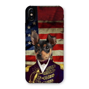 The General - USA Flag Edition: Custom Pet Phone Case - Paw & Glory - Dog Portraits - Pet Portraits