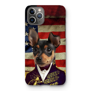 The General - USA Flag Edition: Custom Pet Phone Case - Paw & Glory - Dog Portraits - Pet Portraits