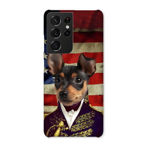 The General - USA Flag Edition: Custom Pet Phone Case - Paw & Glory - Dog Portraits - Pet Portraits