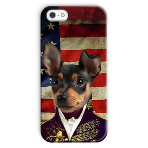 The General - USA Flag Edition: Custom Pet Phone Case - Paw & Glory - Dog Portraits - Pet Portraits