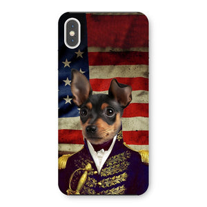 The General - USA Flag Edition: Custom Pet Phone Case - Paw & Glory - Dog Portraits - Pet Portraits