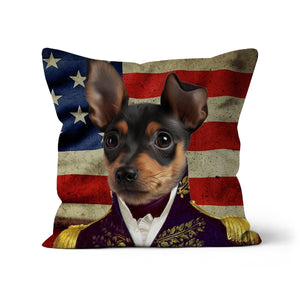 The General USA Flag Edition: Custom Pet Pillow - Paw & Glory - Dog Portraits - Pet Portraits