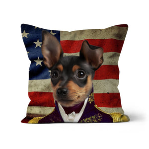 The General USA Flag Edition: Custom Pet Pillow - Paw & Glory - Dog Portraits - Pet Portraits