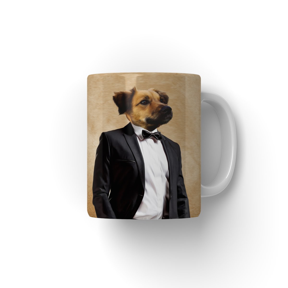 The Gentleman: Custom Pet Coffee Mug - Paw & Glory - Dog Portraits - Pet Portraits