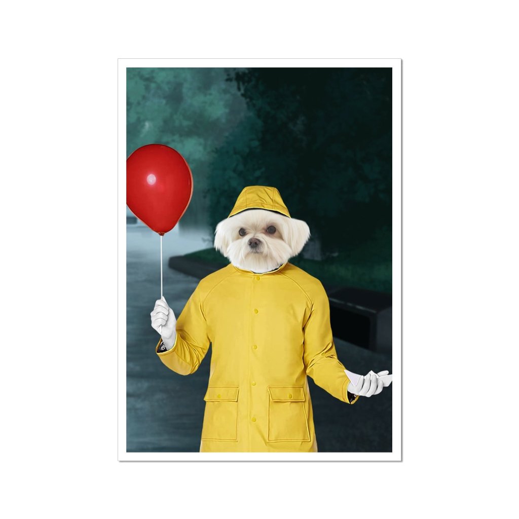 The Georgie (It Movie Inspired): Custom Pet Portrait - Paw & Glory - Dog Portraits - Pet Portraits