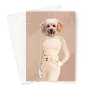 The Gina (Real Housewives of Orange County): Custom Pet Greeting Card - Paw & Glory - Dog Portraits - Pet Portraits