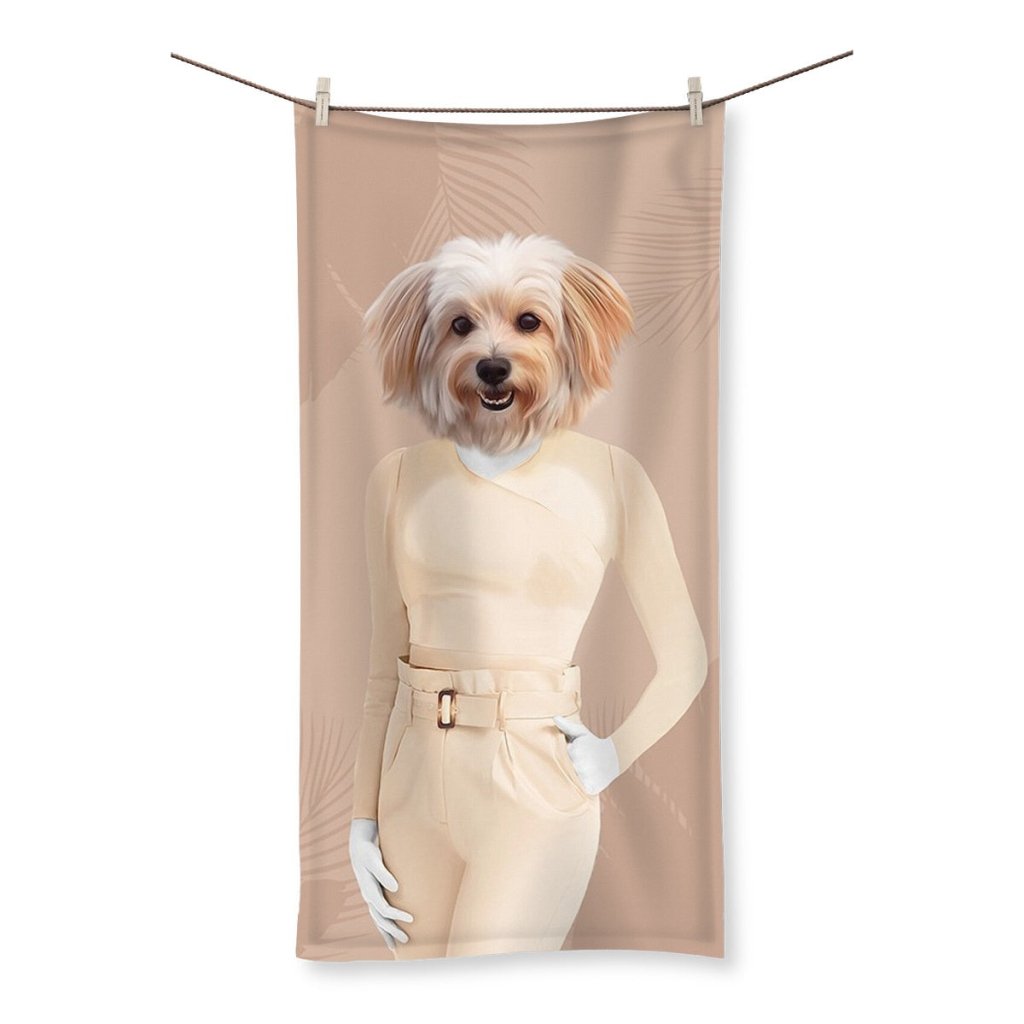 The Gina (Real Housewives of Orange County): Custom Pet Towel - Paw & Glory - Dog Portraits - Pet Portraits