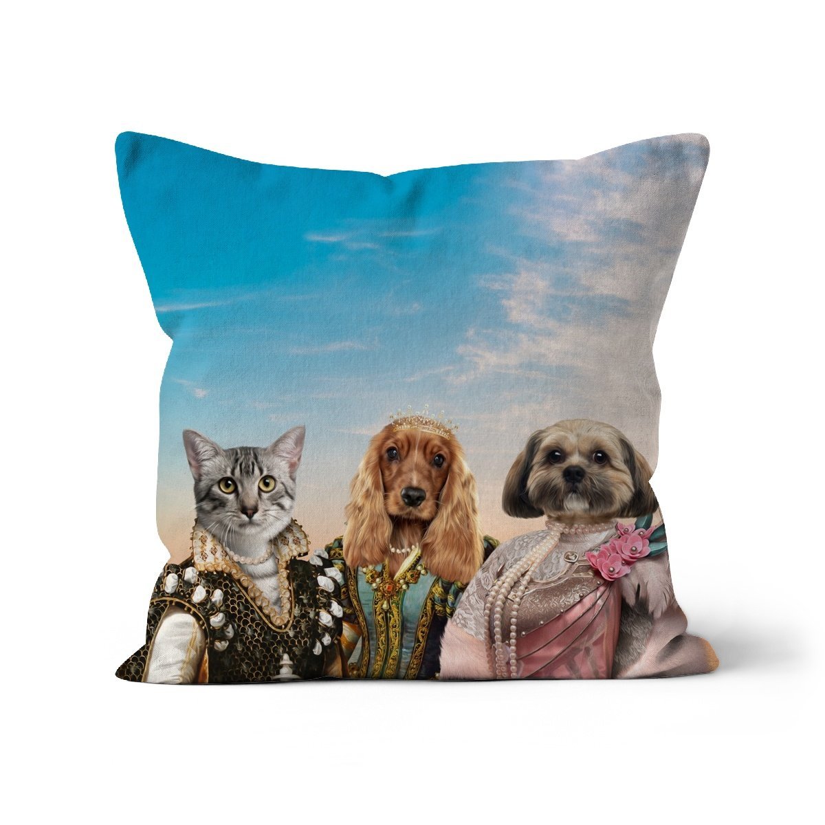 The Girlfriends: Custom Pet Pillow - Paw & Glory - Dog Portraits - Pet Portraits