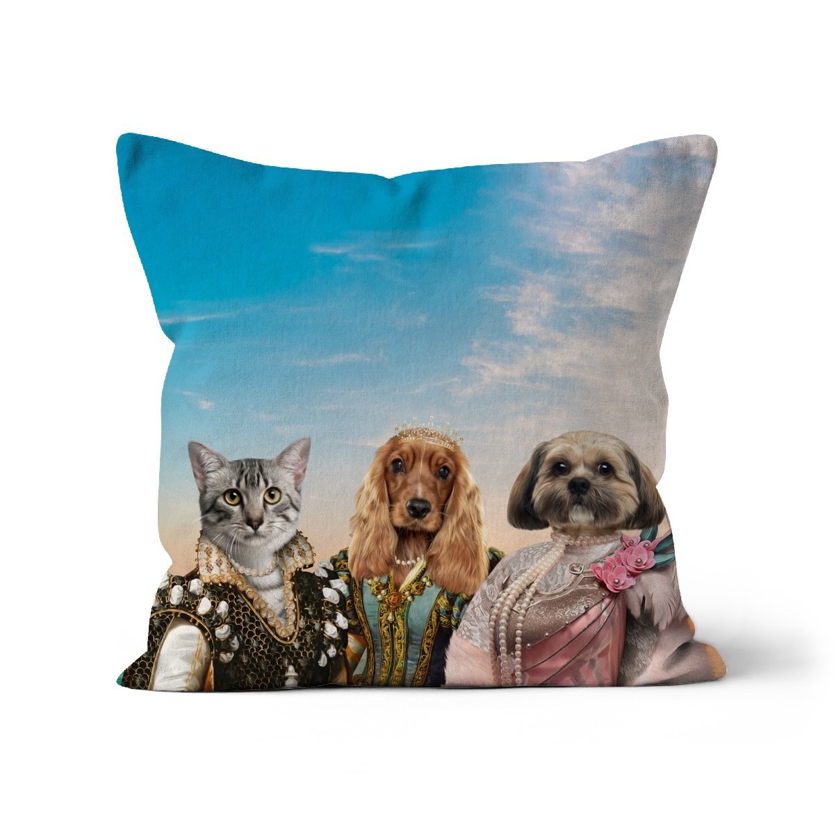 The Girlfriends: Custom Pet Pillow - Paw & Glory - Dog Portraits - Pet Portraits