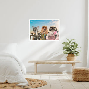 The Girlfriends: Custom Pet Poster - Paw & Glory - Dog Portraits - Pet Portraits