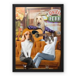 The Girls (Friends Inspired): Custom Pet Canvas - Paw & Glory - Dog Portraits - Pet Portraits