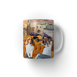 The Girls (Friends Inspired): Custom Pet Coffee Mug - Paw & Glory - Dog Portraits - Pet Portraits