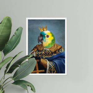 The Golden King: Animal Art Poster - Paw & Glory - Dog Portraits - Pet Portraits