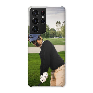 The Golfer: Custom Pet Phone Case - Paw & Glory - Dog Portraits - Pet Portraits