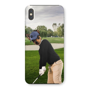 The Golfer: Custom Pet Phone Case - Paw & Glory - Dog Portraits - Pet Portraits