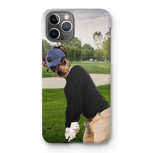 The Golfer: Custom Pet Phone Case - Paw & Glory - Dog Portraits - Pet Portraits