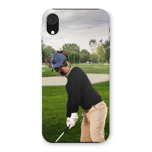 The Golfer: Custom Pet Phone Case - Paw & Glory - Dog Portraits - Pet Portraits