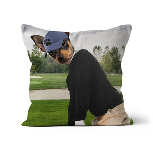 The Golfer: Custom Pet Pillow - Paw & Glory - Dog Portraits - Pet Portraits