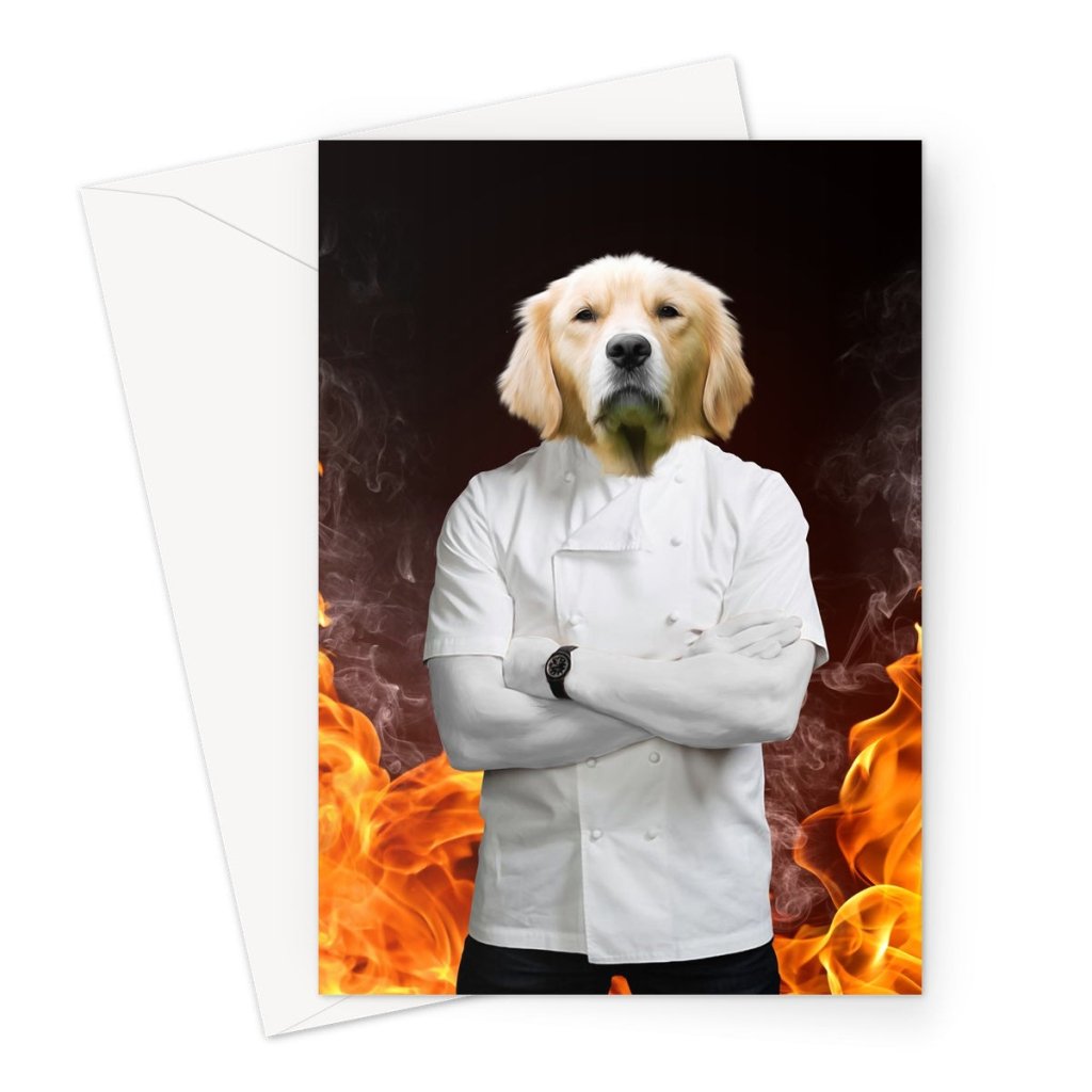 The Gordon Ramsey: Custom Pet Greeting Card - Paw & Glory - Dog Portraits - Pet Portraits